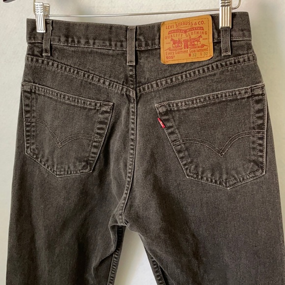 Levi’s 505 Black Regular Fit StraightLeg Jeans - Picture 8 of 11